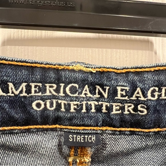 American Eagle Women’s Vintage Hi-Rise Ankle Jeans Size 6 Dark Blue Denim - Picture 6 of 10